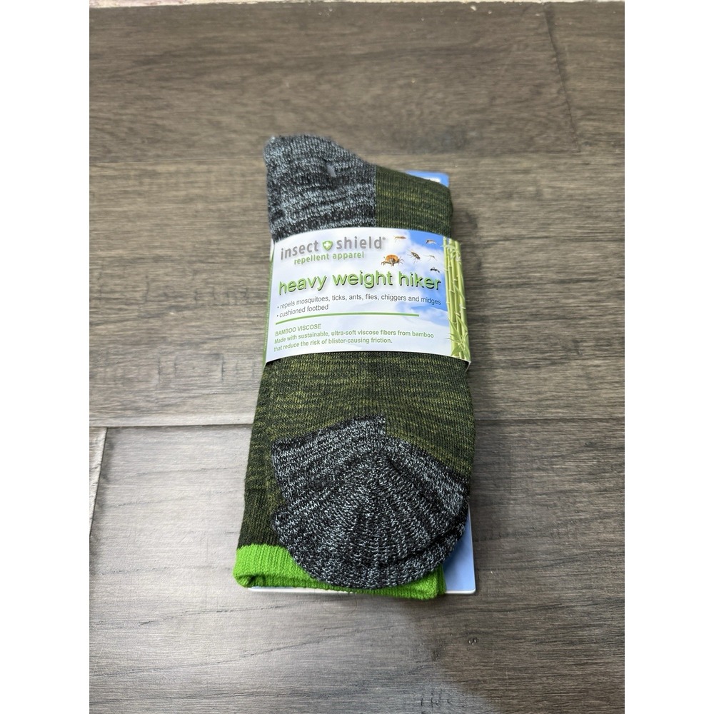 Insect Shield Sport Crew Sock Thick New Size Large